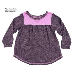Miki Miette 18m Purple Long Sleeve Top